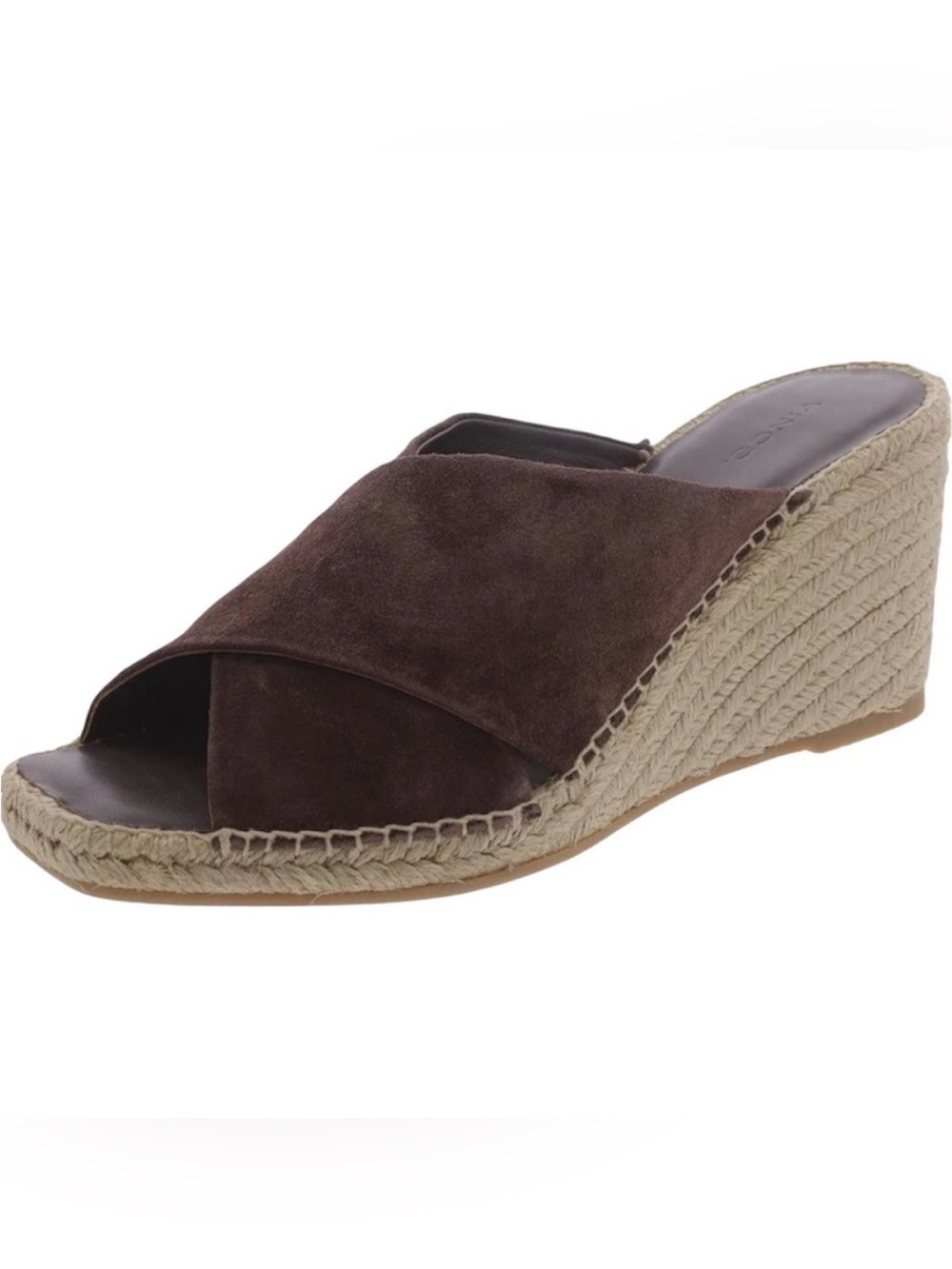 VINCE Brown Suede Wedge Sandals size 9